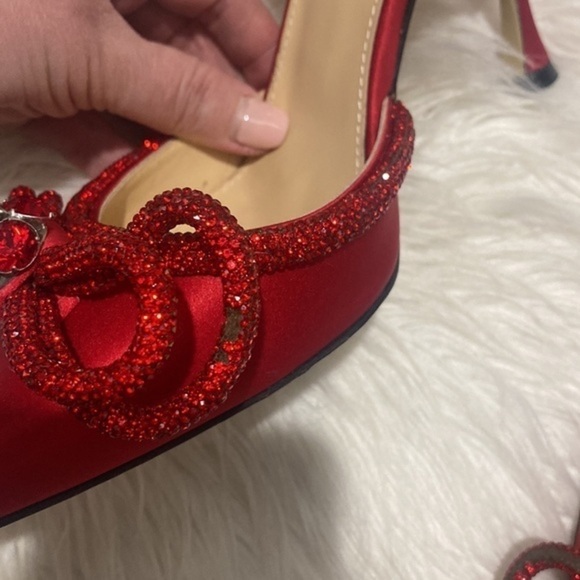 Mach & Mach Crystal Double Bow pointed toe pump size‎ 37.5EU - Picture 12 of 15